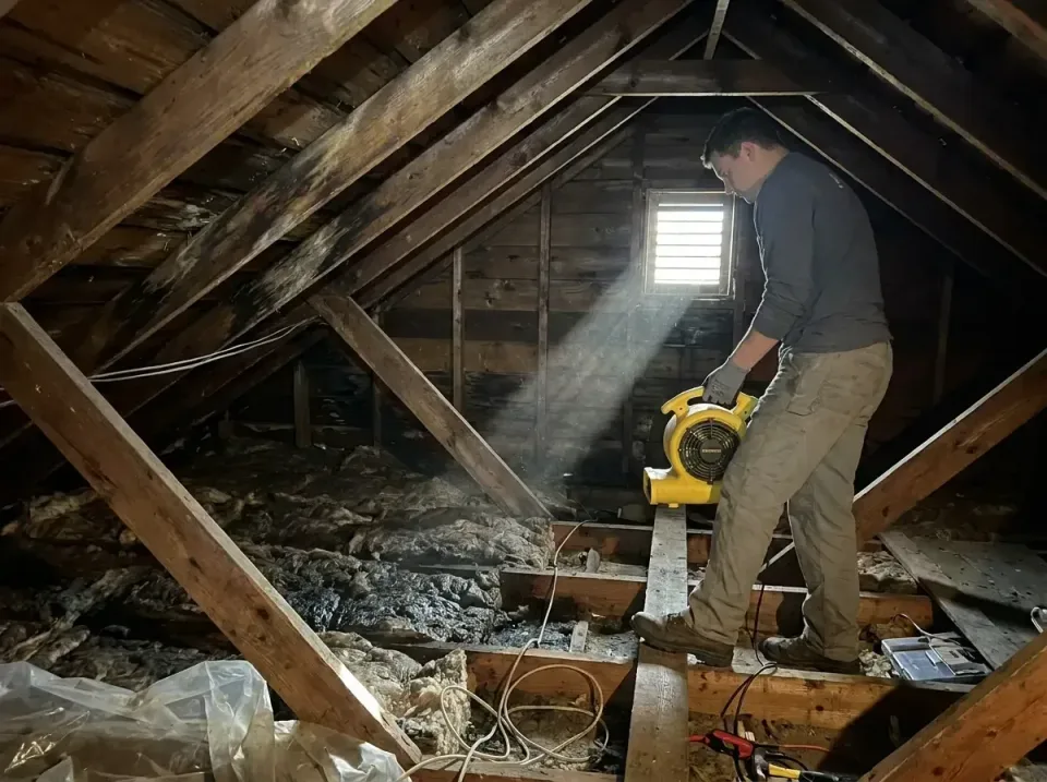 attic-water-damage-drying-proc-007 — frequently asked questions, Emergency Water Extraction & 24/7 Flood Response in Woodcli…
